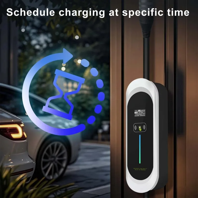 Zencar Model E 32A 22KW AC EV Charger 380V Level 2 Fast Home Electric Vehicle Charging with Type 2 Connector 3-in-1 Multi Plugs