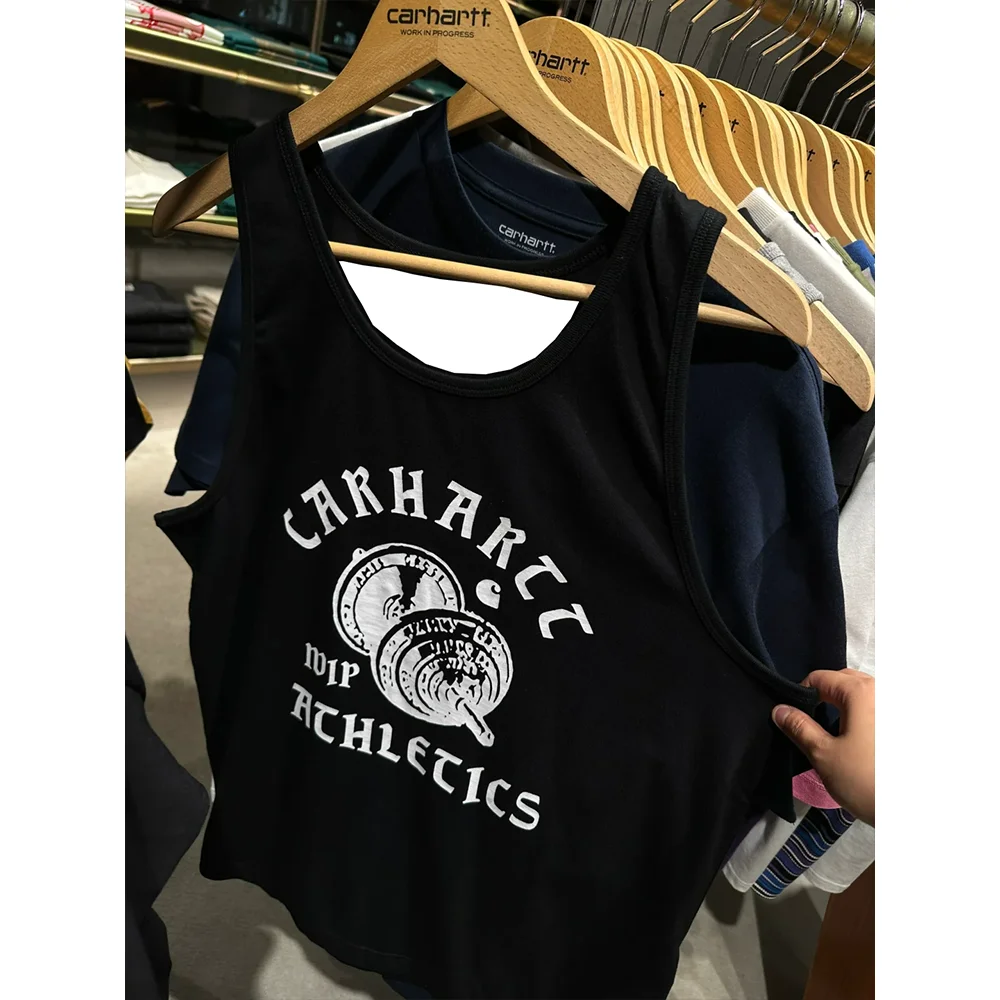 

New Summer Fashion Tank Top Men Clothing Women Streetwear Letter Print Vest Quick Drying Breathable Casual Loose Sleeveless Vest