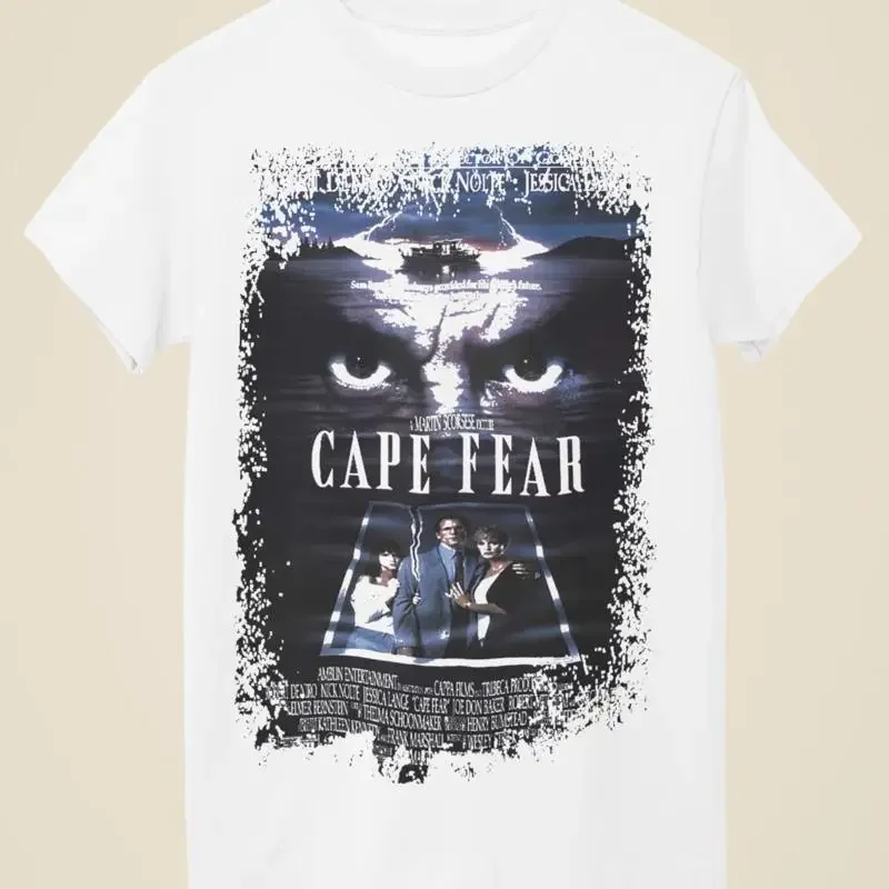 Cape Fear Movie Poster Inspired Unisex White T Shirt