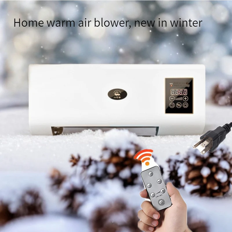 Applicabl110VUSWall Mounted Electric Heater for Bedroom Small Air Conditioner Dual Use Hot Air Blower Bathroom Heater Household