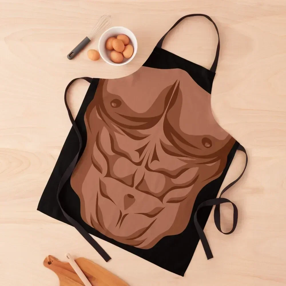 

Cool Six Pack ABS For Man Apron Funny For Man Home Supplies nail tech supplies Apron