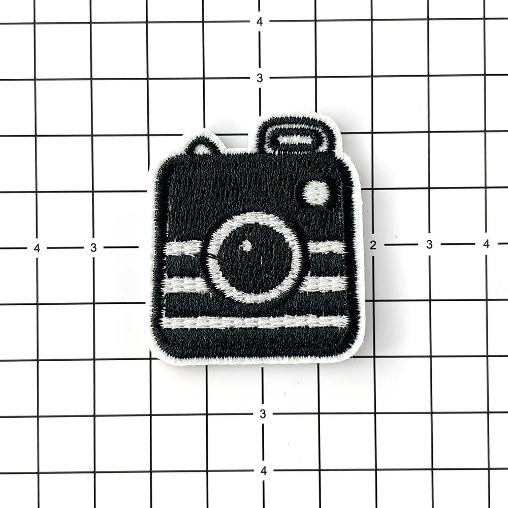 Camera Patch Cloth Garment Accessory Stickers Clothes Appliques for Clothing Embroidery Repair Iron on Embroidery Patches