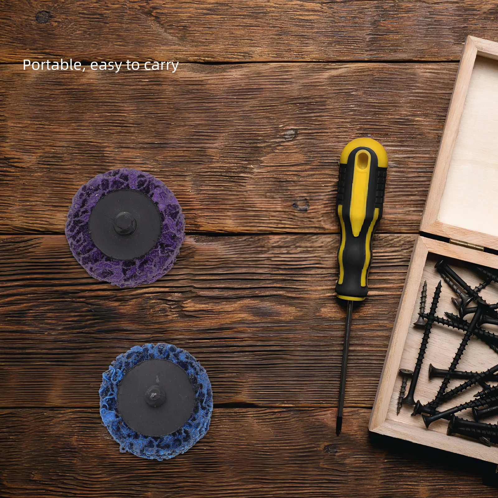 

1Set Torque Sanding Discs Set High Efficiency Grinding Pads for Angle Grinder Paint Rust Welds Removal Concrete Metal Wood