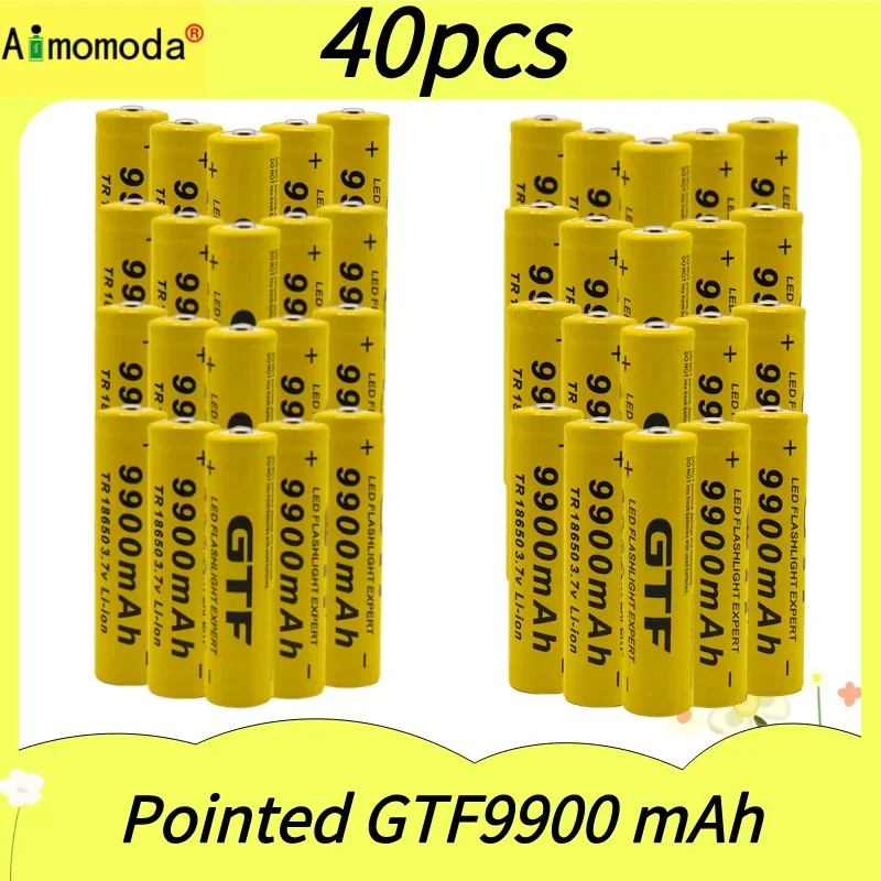 

2025 Free Shipping 100% Original for 18650 9900mAh Pointed GTF18650 9900mAh Li-ion 3.7v Rechargable Battery 18650 Battery