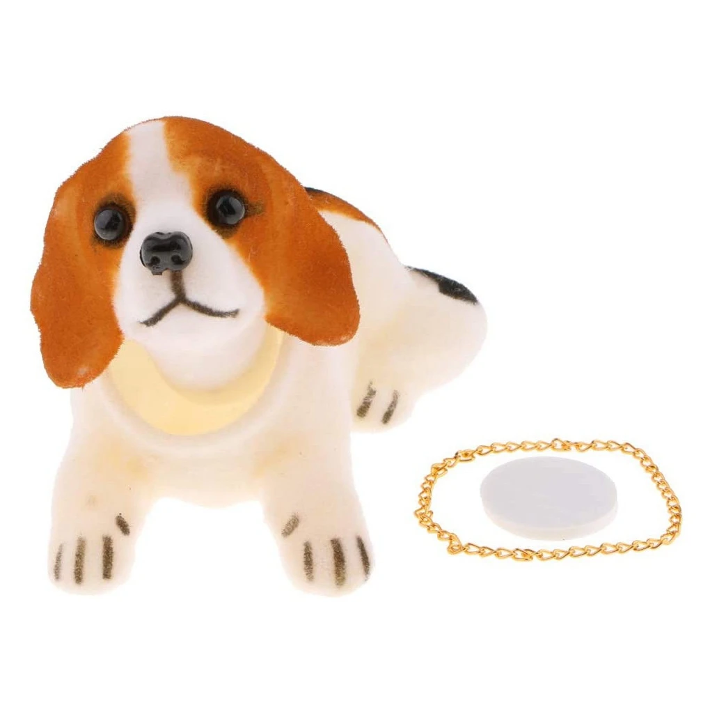 Bobbing Head Beagle Dog Car Dash Ornaments Puppy for Car Vehicle Decoration