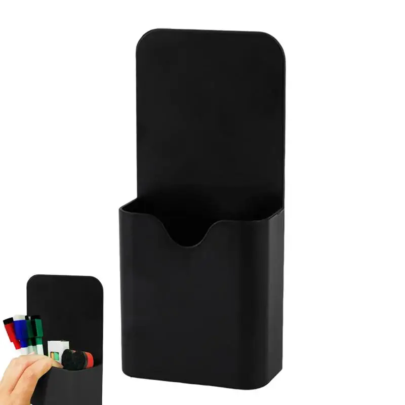 Magnetic Pen Holder For Refrigerator Magnetic Cup Pencil Cup Fridge Pen Holder Strong Magnets Whiteboard Marker Holder For Home