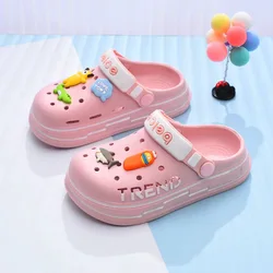 Fashion kids Slippers Boys And Girls Sandals Summer Kids Indoor Bathroom Slides Flat Shoes Soft EVA Children Beach Flip Flops