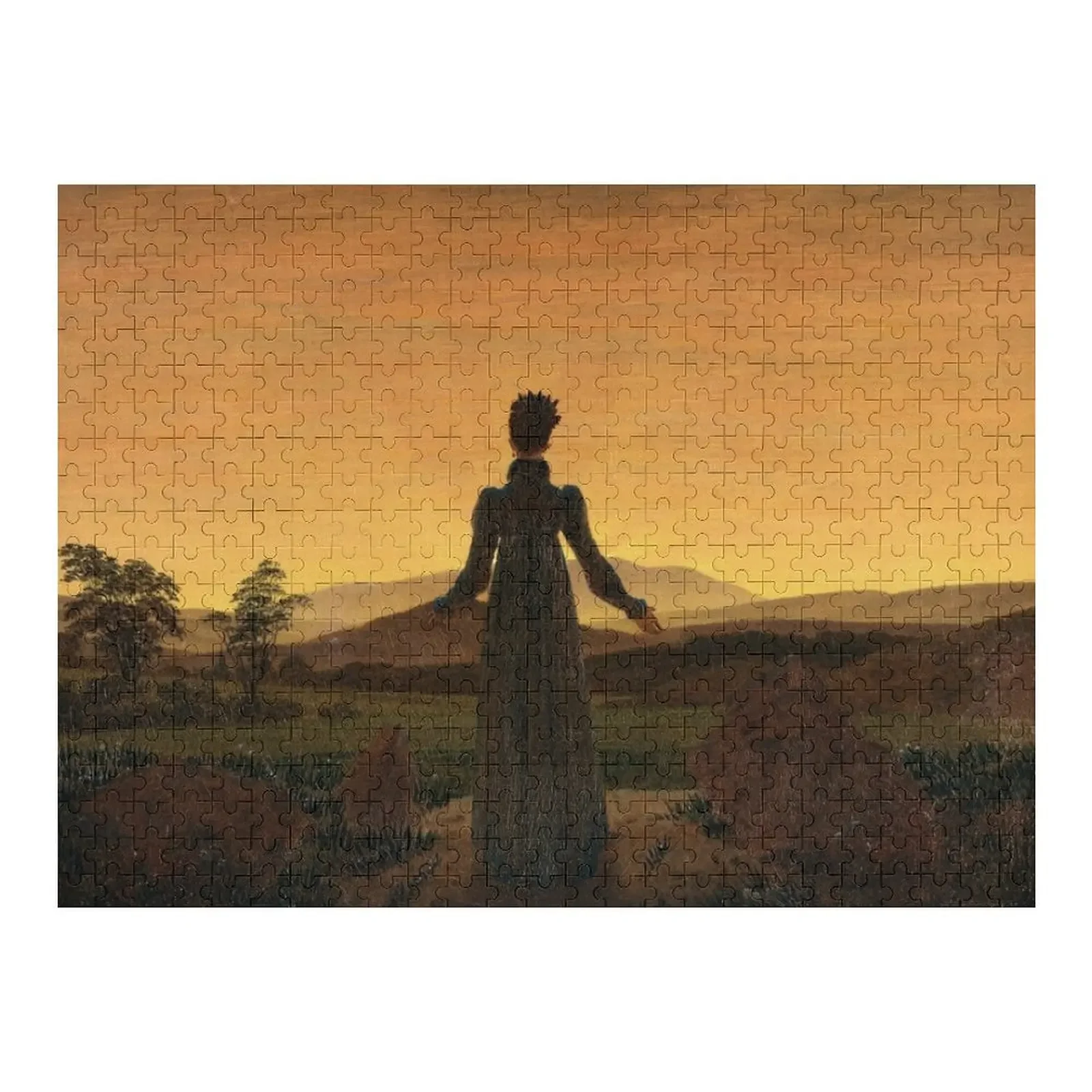 

Woman in the morning sun - Caspar David Friedrich Jigsaw Puzzle Wooden Name Children Wooden Name Custom Personalized Puzzle