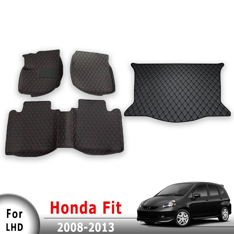 

Car Floor Mats Trunk Carpets For Honda Fit 2013 2012 2011 2010 2009 2008 Covers Products Auto Interior Accessories Waterproof