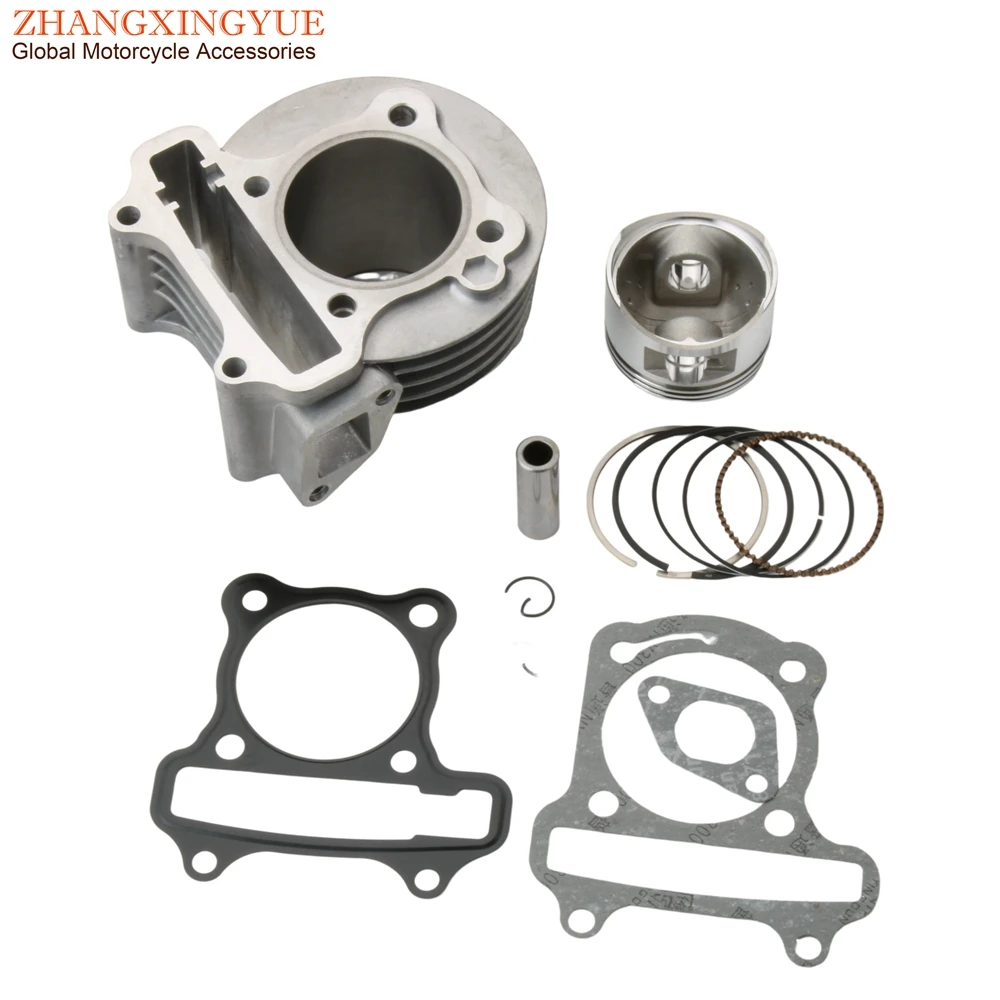 Scooter 52mm Big Bore Racing Cylinder Kit For Garelli Capri 50 Ciclone Flexi Tiesse Vip 50cc 4T Engine Parts