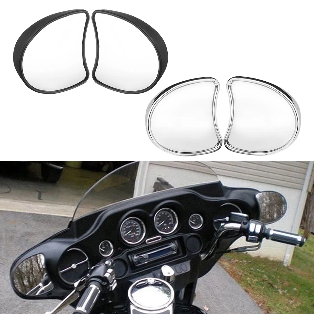 

2x Motorcycle Rear View Mirrors For Harley Touring FLH Ultra Limited FLHTK Street Glide FLHX Electra Glide FLHT FLHTCU 1996-2013