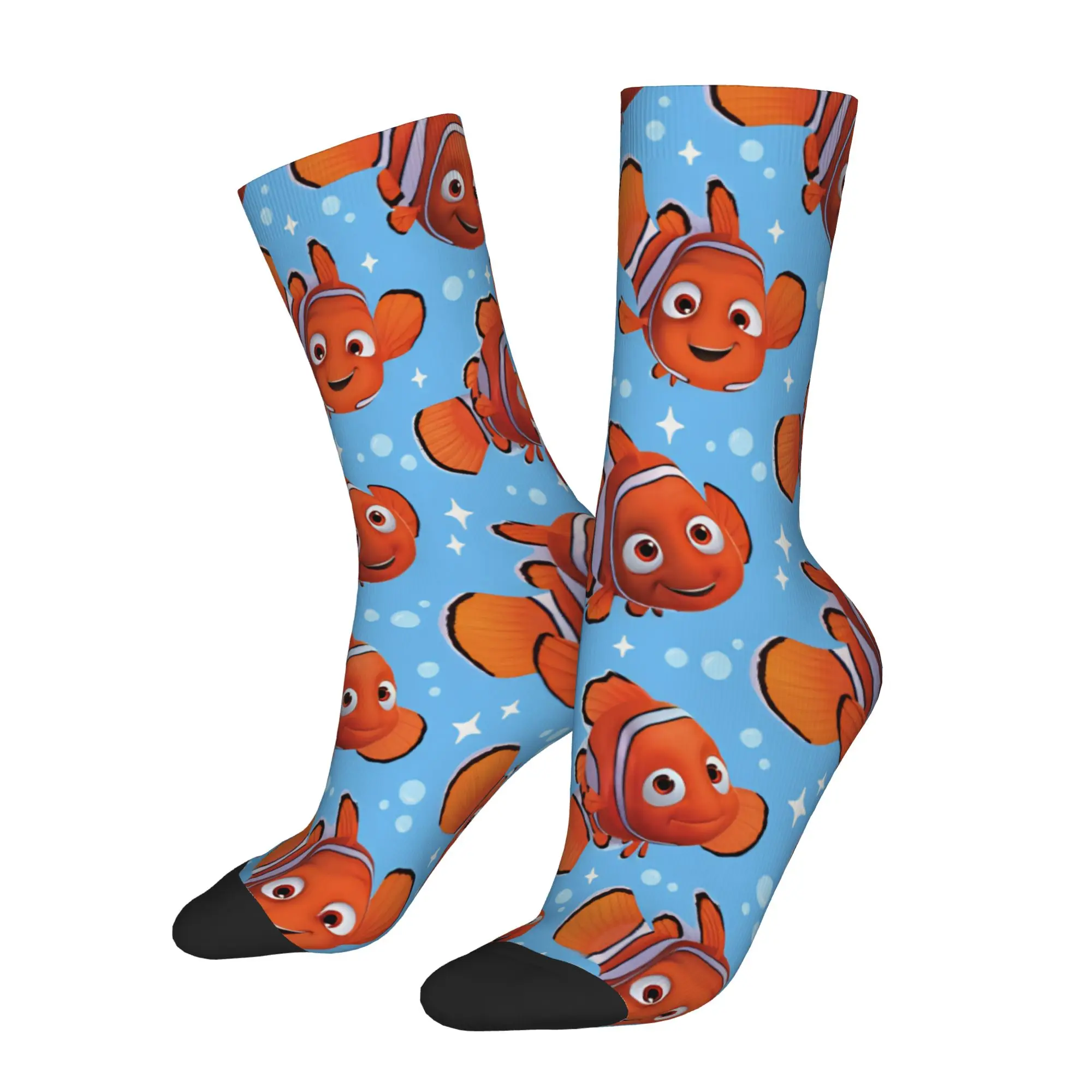 Nemos cartoon fish Gift Dress Socks Product for Women Men Compression Stockings