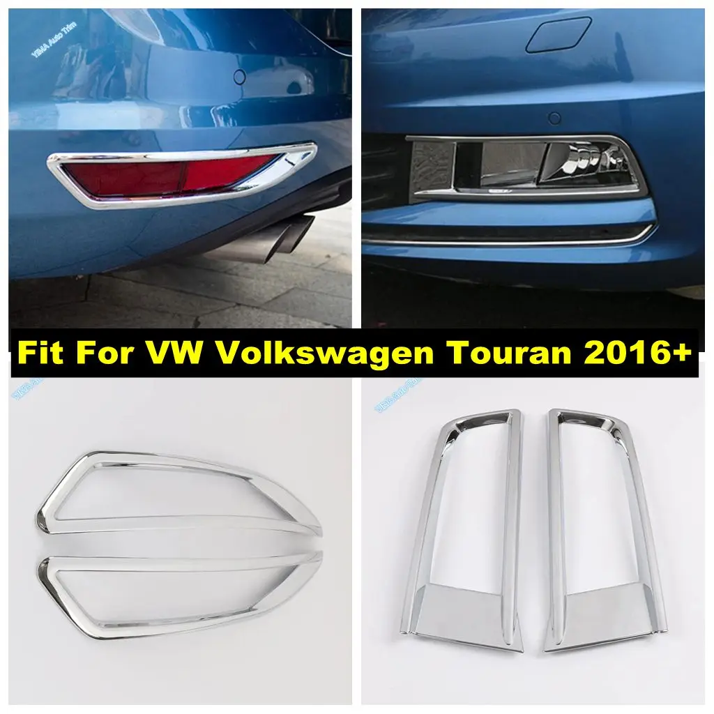 

For VW Volkswagen Touran 2016 - 2022 ABS Chrome Front Foglight Fog Light Cover Trim Car Foglamp Bezel Exterior Car Accessories