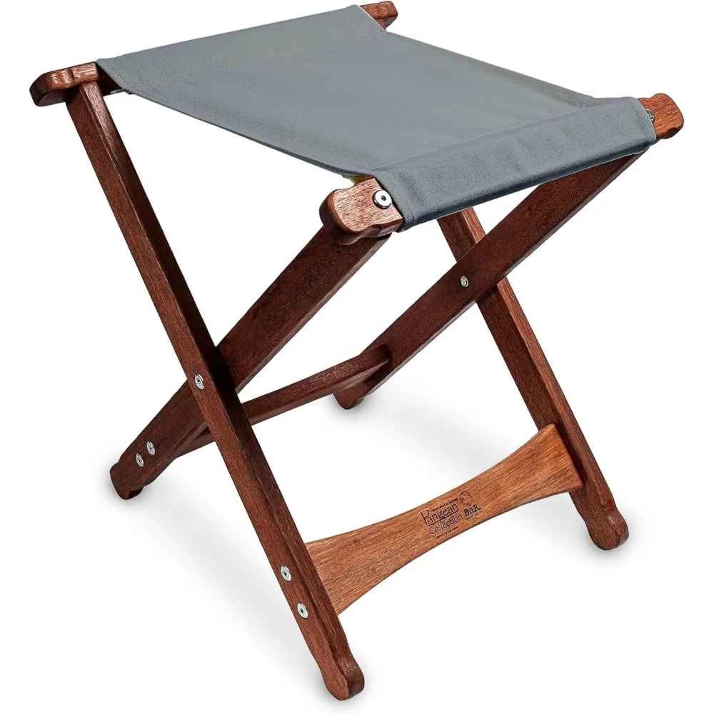 

Pangean Folding Stool – Canvas Camp & Wood Camp Stool for Portable & Outdoor Seating in Granite