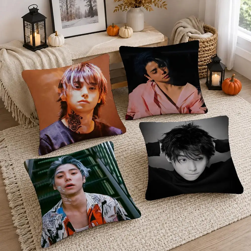 Hot Actor Nijiro Murakami Cushion Cover Short Plush Pillow Cover, Washable Wrinkle-Resistant for Sofa Bedroom Decor Gift