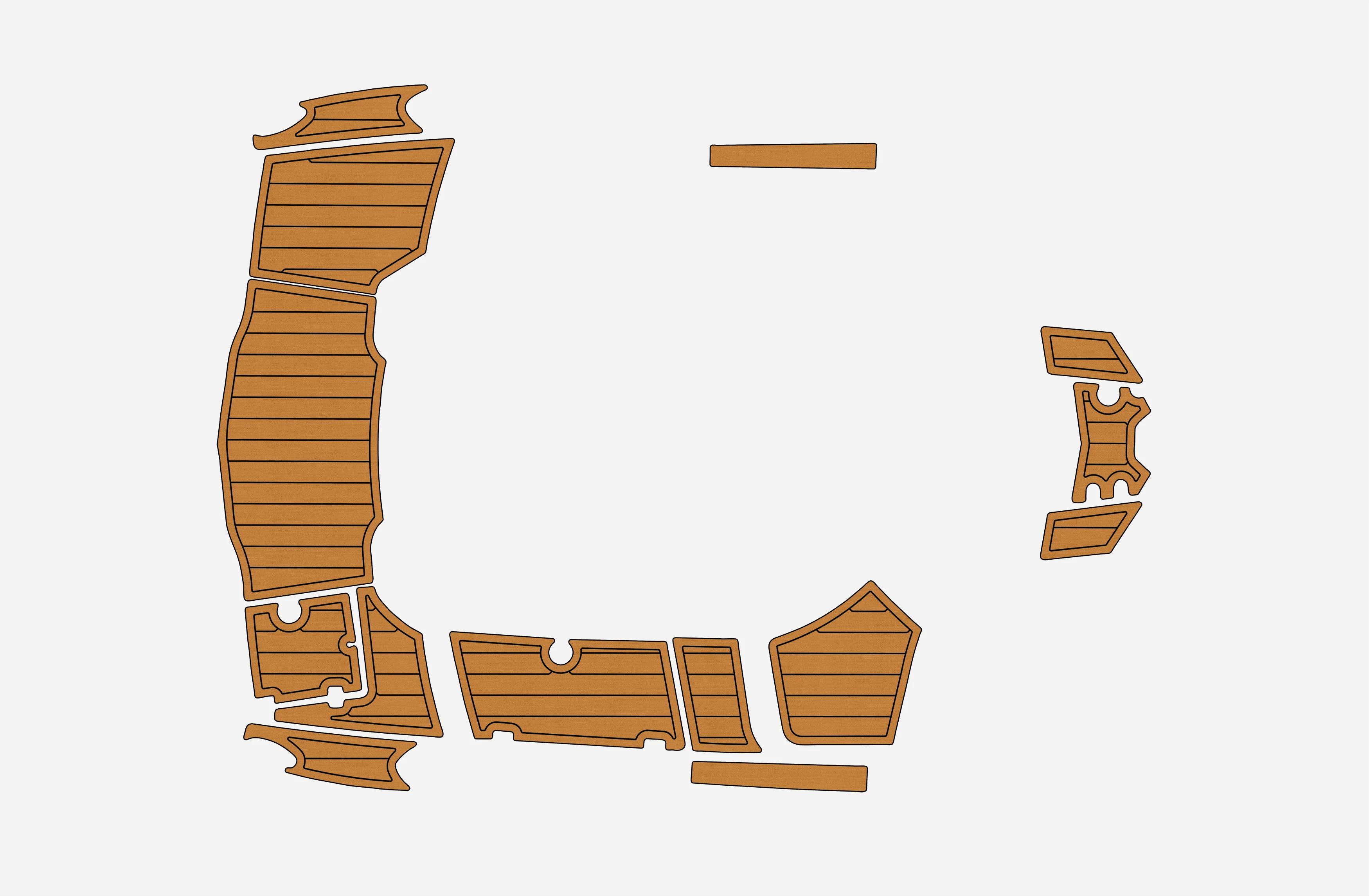 

Противоскользящая самоклеящаяся накладка из тикового дерева из ЭВА, 6 мм, накладка для лодки для часов 2011-2017 226 SSI, яхты, кабины, прочный морской пол