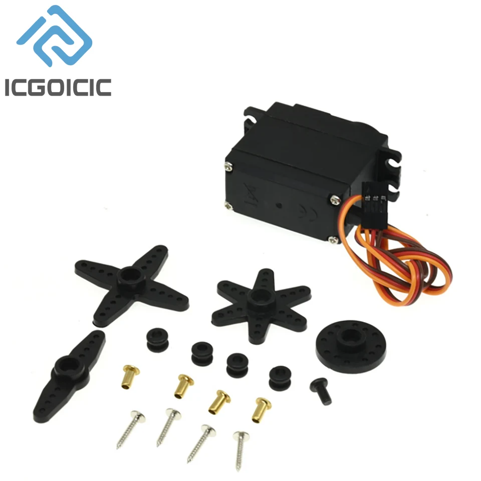 MG996R MG946R MG995 Metal Standard Steering Gear 180 ° 360 ° Digital Robot 20KG Steering Gear image 5