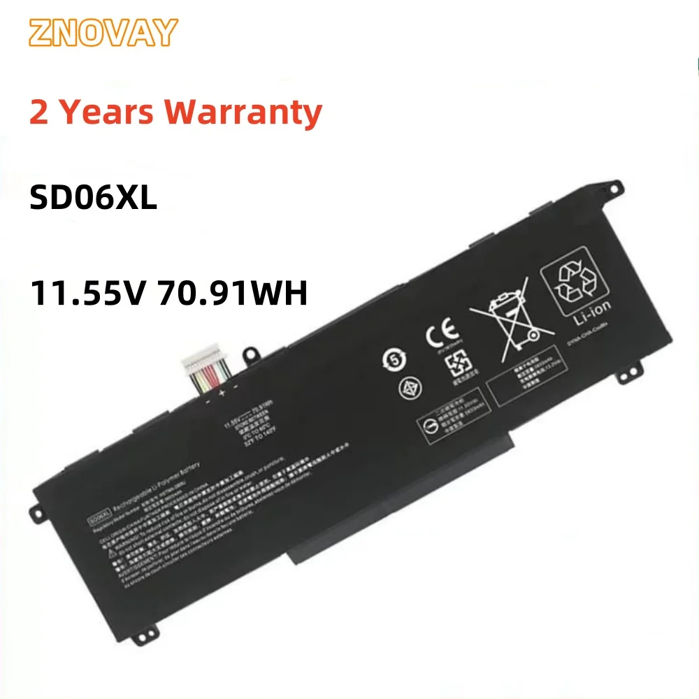 ZNOVAY SD06XL Laptop Battery For HP Omen 15-EK 15-EN 15-ek0xxx 15-ek0013dx 15-ek1013dx 15-EK0019NR EK0008CA EK1017TX TPN-Q23