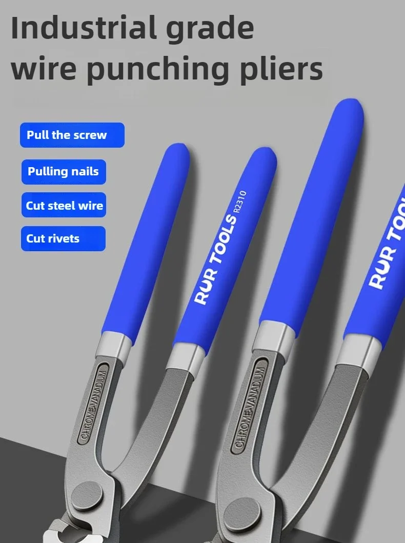 Tower Pincers Non-slip Grips Pliers Flat Mouth Cattle Horse Hoof Nippers Snips Puller Hand Tools Pulling Nails Cutting Wires