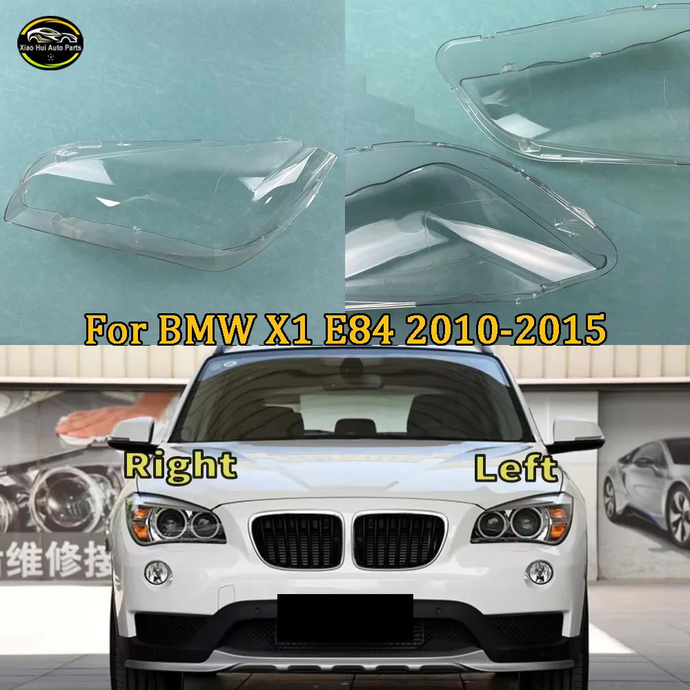 Front Headlight Cover For BMW 2010-2015 X1 E84 Transparent Lamp Shade Headlamp Shell Lens Plexiglass Replace Original Lampshade