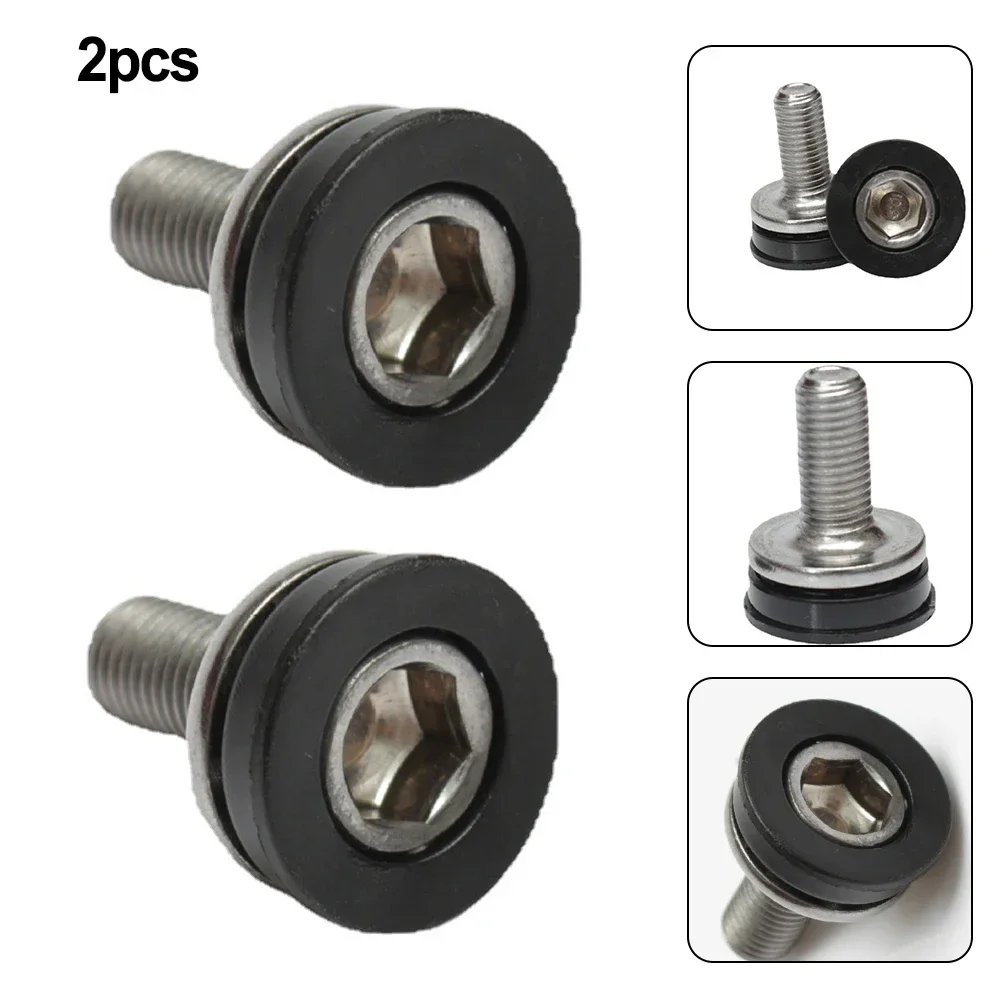 2pcs Mountain Bicycle Practical Hex Head Crank Bolts M8x15mm Waterproof Sealing Metal Screw MTB Cycling Accessories