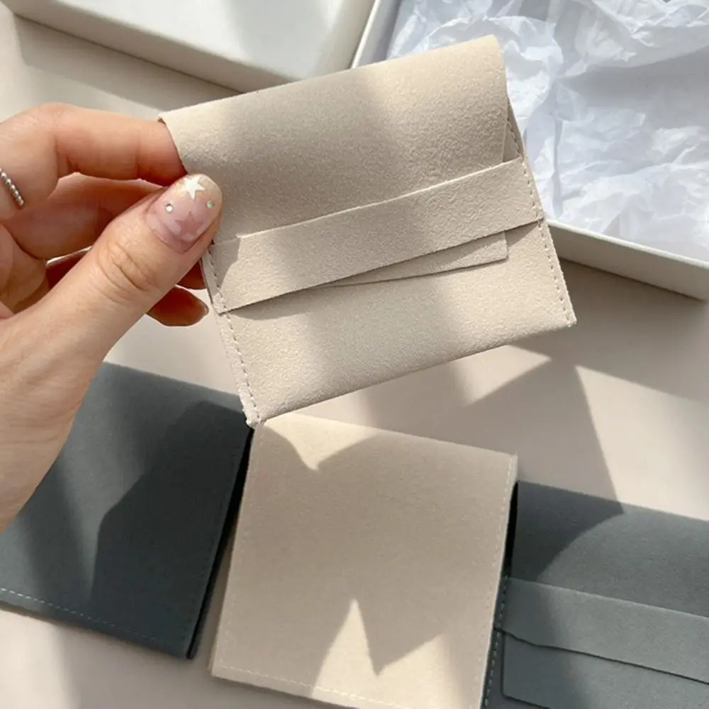 10PCS Halskette Ringe Schmuck Verpackung Tasche Ohrringe Armband Mini Geldbörse Schmuck Lagerung Tasche Halter Samt Schmuck Organizer Mädchen