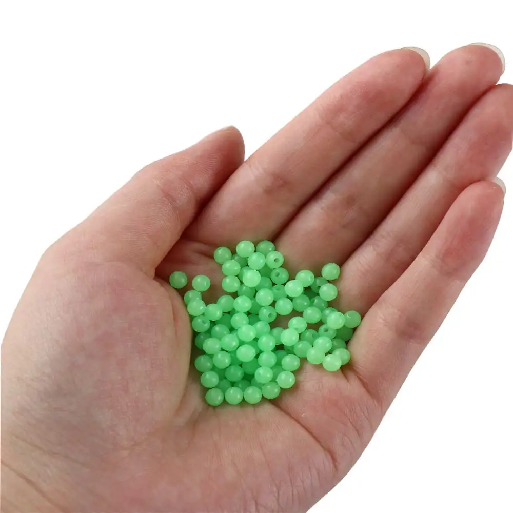 

Tackles Round Night Fishing Glowing Balls Luminous Fishing Beads Float Balls Stopper Light Glowing Float Balls Fishing Stopper