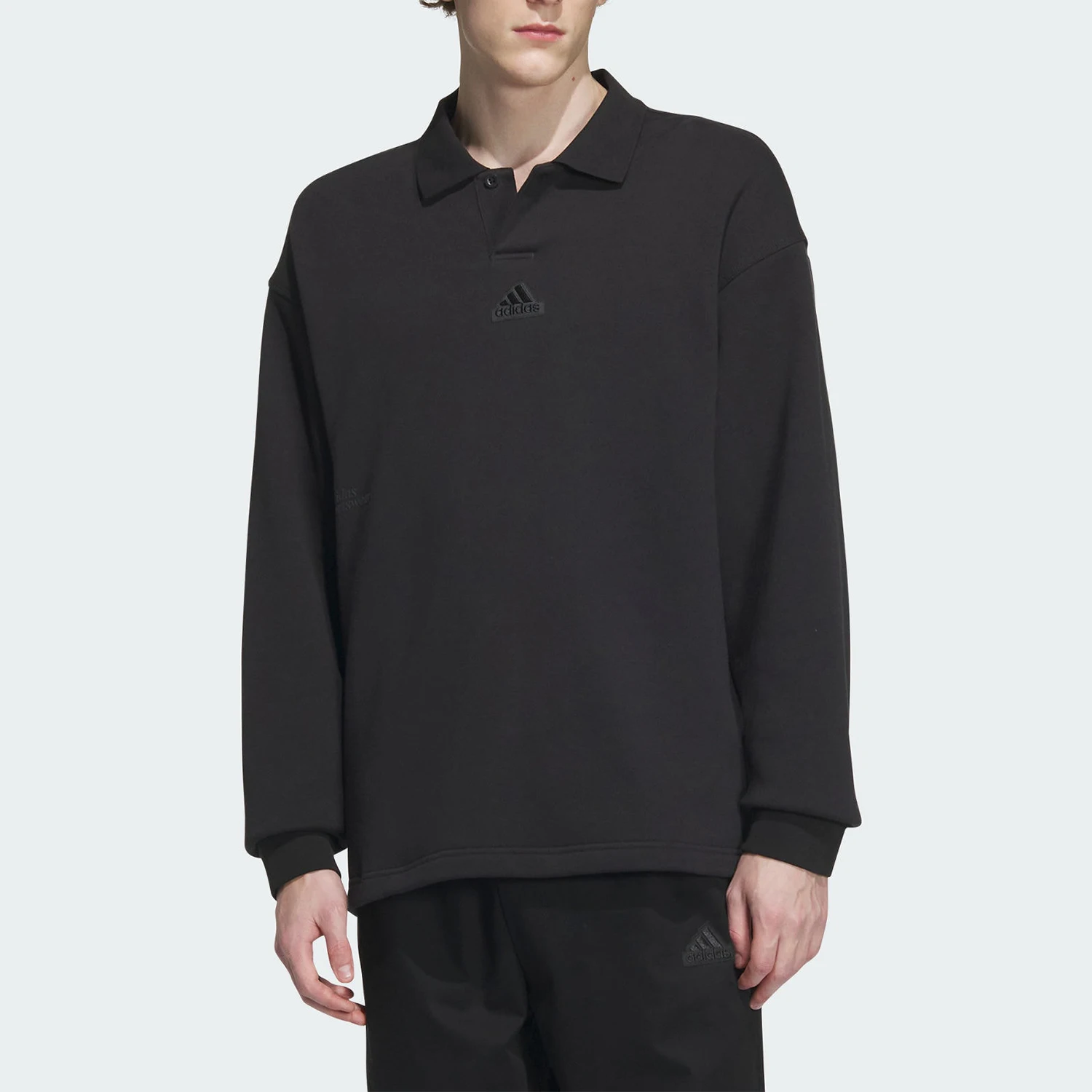 

Adidas genuine New Unisex Turn-Down Collar Knit Sweatshirt IT3972