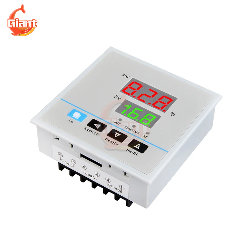 AC220V Digital Temperature Controller PID Adjustable Temperature Control Switch Timer Smart SSR Relay Thermostat 2023 Newest