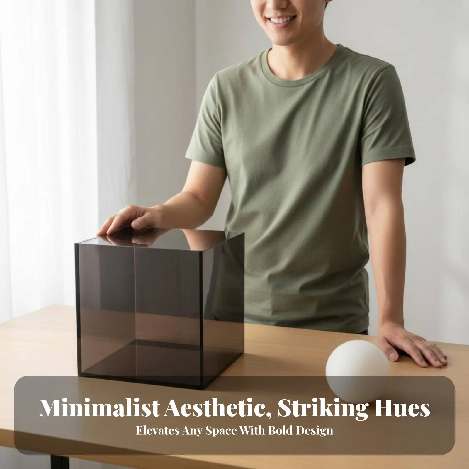 

Акриловый органайзер-витрина с цветным дизайном, без крышки, экономит место, легко чистится