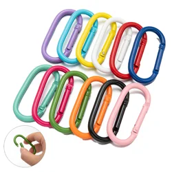 5pcs Oval Clips Trigger Spring Buckle Snap Hooks Clasp For DIY Keychain Key Ring Handbags Making Material Accessories Supplies