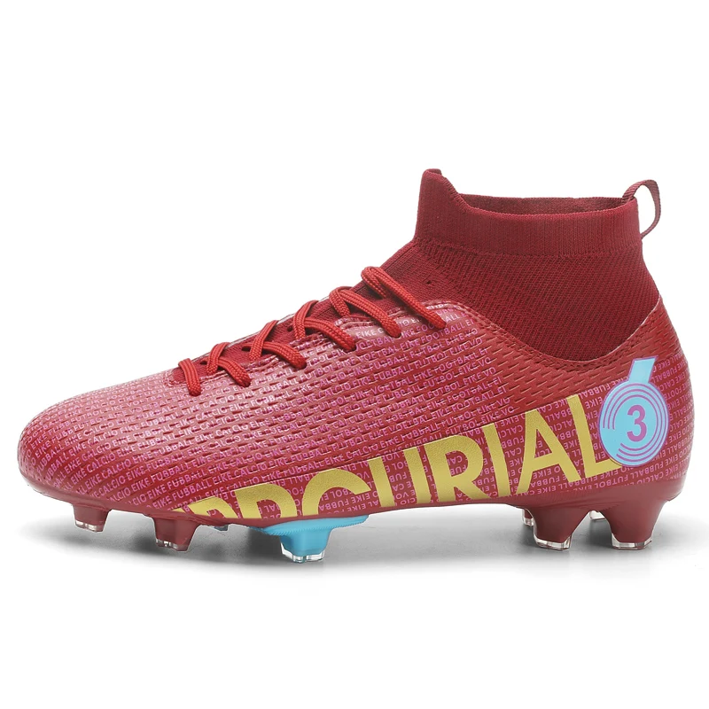 Männer Jungen Fußballschuhe Fußballschuhe Society Lange Spikes Fußballplatz Stollen Training Turnschuhe Sport Rutschfest Große Größe 47 48