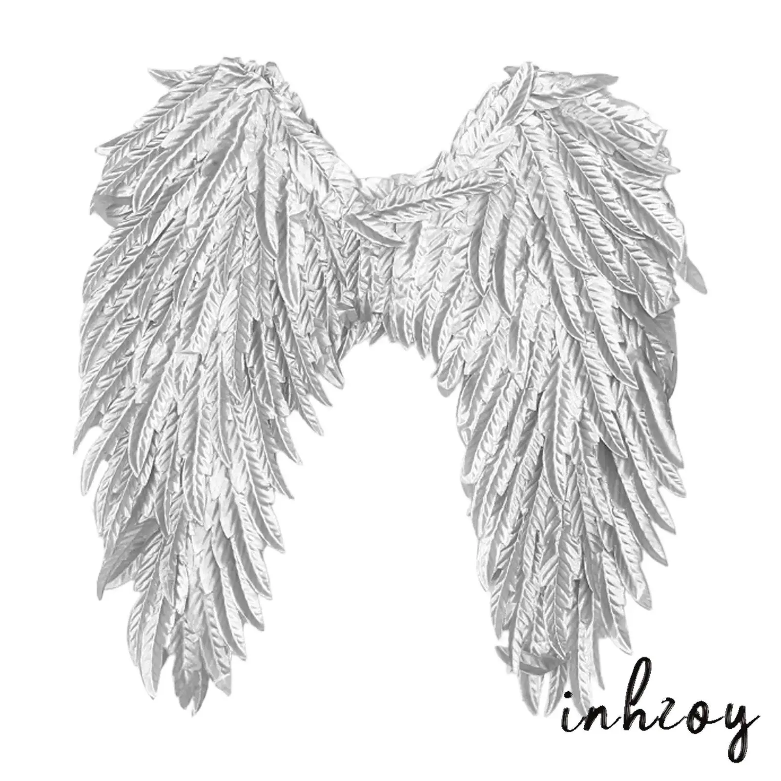 

Unisex Elastic Strap Angel Feather Wings with Headband Costume Accessory Party Props for Cosplay Stage Performance Photography