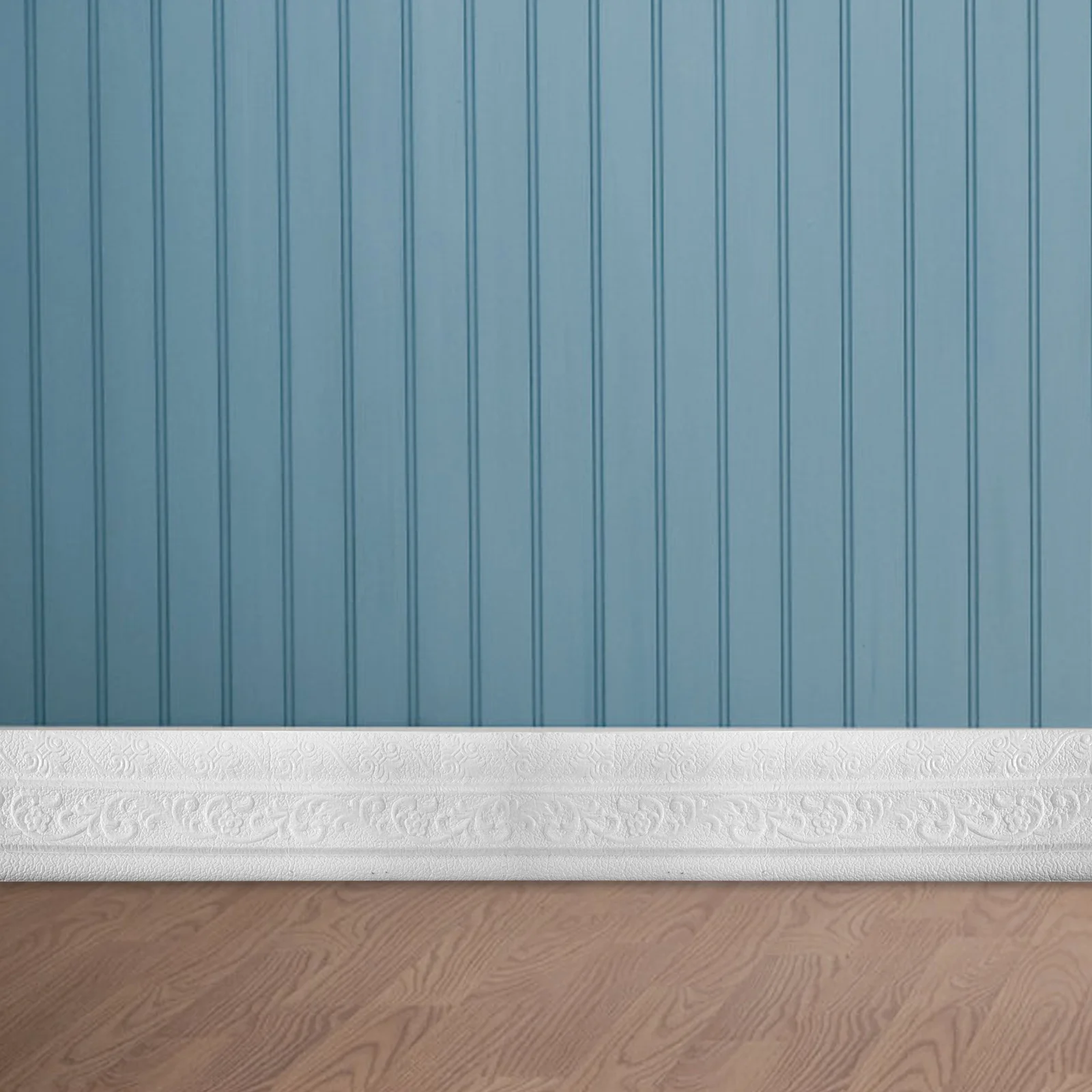 

Self Adhesive Wall Trim Skirting Border 3D Foam Sticker Waterproof Durable for Background Kitchen Bathroom Wall Decoration