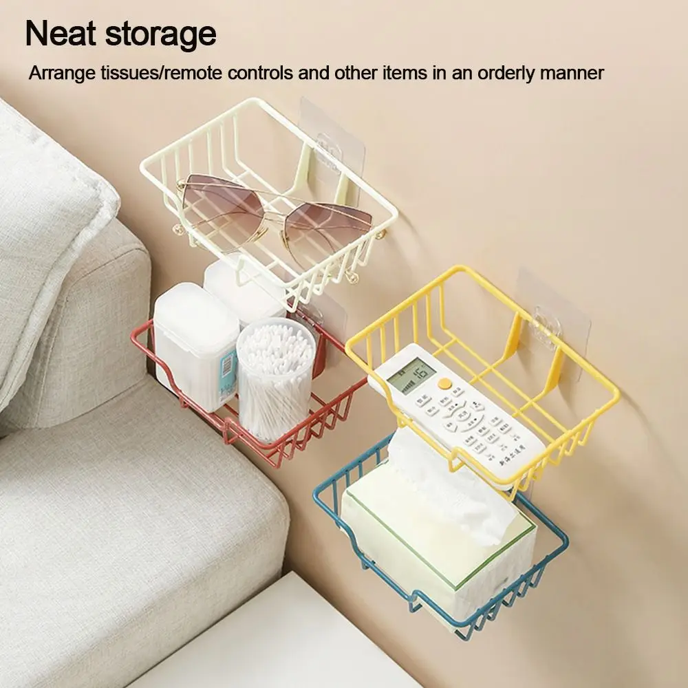 Wall Mounted Paper towel box Durable Detachable Multifunctional Cosmetic Organizer Bathroom Shower Shelf