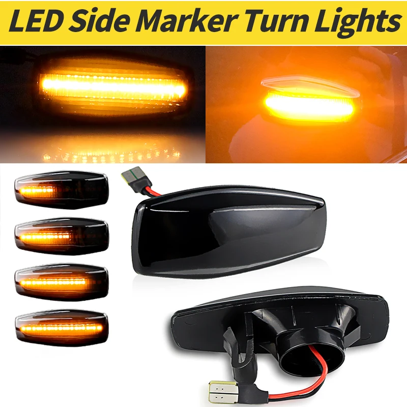 

1 пара последовательных поворотников, светодиодные боковые габаритные огни поворота для Hyundai Matrix/акцентные для KIA Rio Sedona Sportage, автомобильный боковой фонарь