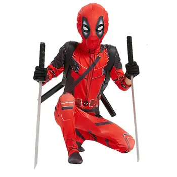 Deadpool Superhelden Kinderkostüm Halloween Cosplay Kostüm Deadpool Kinderanzug Jumpsuit Superheld Deadpool Kinderkostüm 10 best sales Halloween-Kostüm - №10