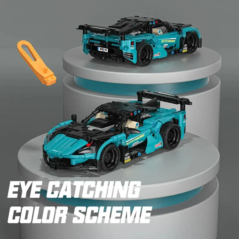 440PCS RC Car Sports Car Building Blocks TECHNICAL STEM Collection Vehicle Model Supercar Bricks Desktop Decoration Kids Toys