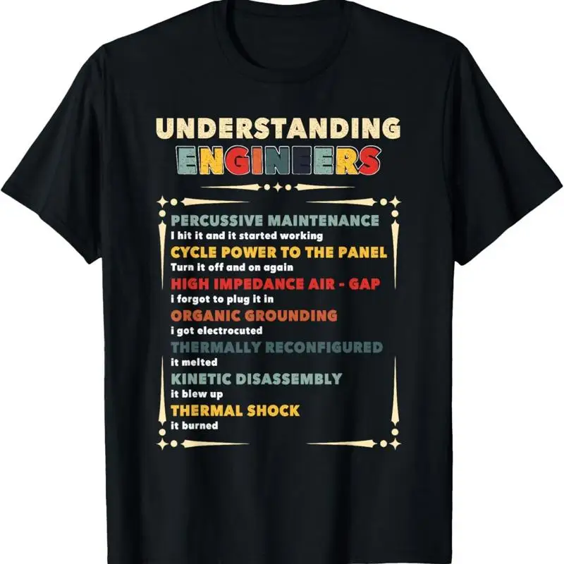 Understanding Engineers T Shirt cycle power to the panel