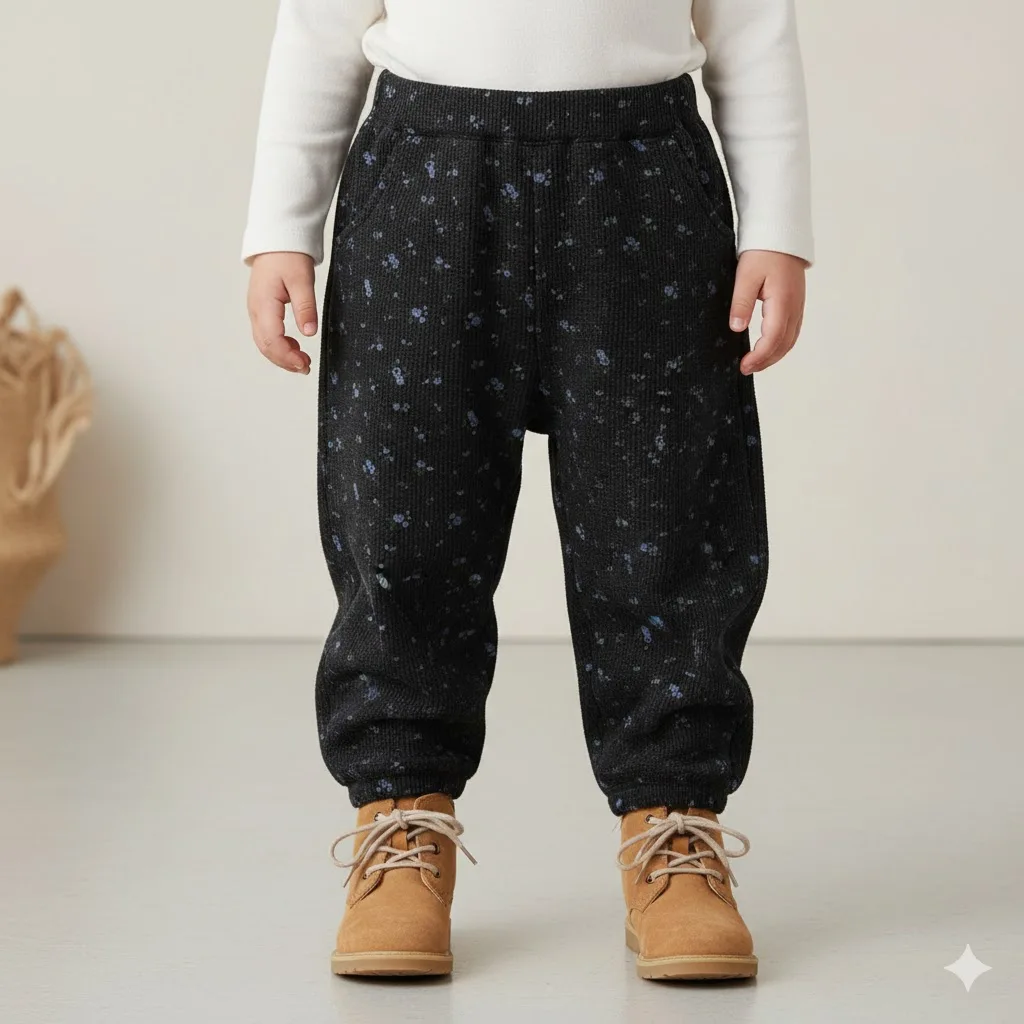الخريف الشتاء طفل الفتيات الهراء السراويل الأزهار الحريم السراويل القطن طفل فضفاض طماق ملابس الاطفال غير رسمية