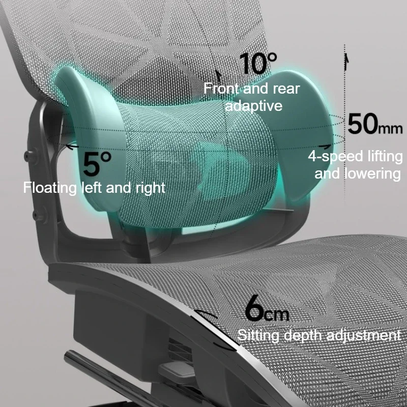Sillón relajante Sillas de oficina ergonómicas ordenador de juegos dormitorio Sillas de oficina reclinables escritorio Muebles móviles Sillas Muebles