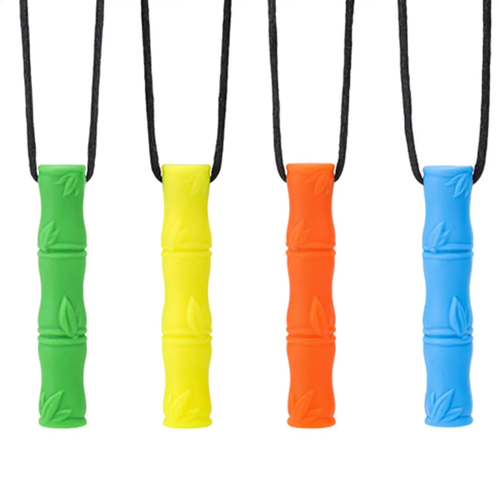 Chewy Necklace Sensory Portable Food-Grade Silicone Chew Necklace Teething Toys Baby Pacifiers Development Toys For Car Travel