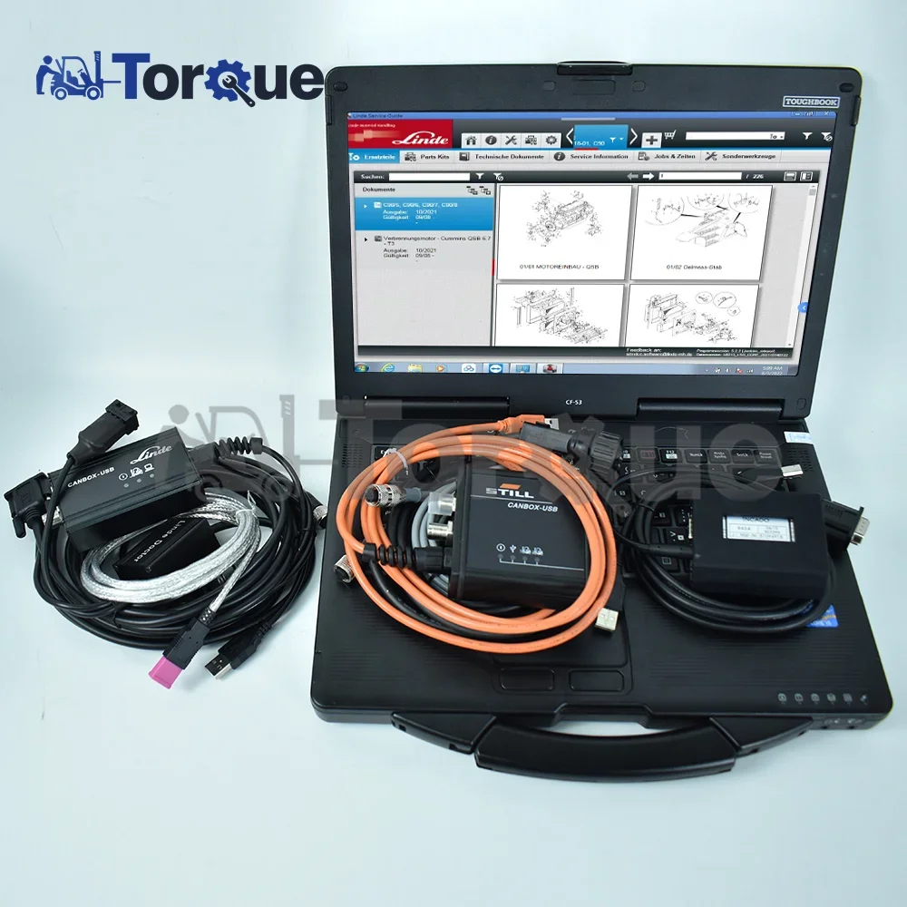 CF53 laptop Judit Incado Jungheinrich jeti +STILL steds Diagnostic Kit +Linde canbox doctor pathfinder LSG forklift tool