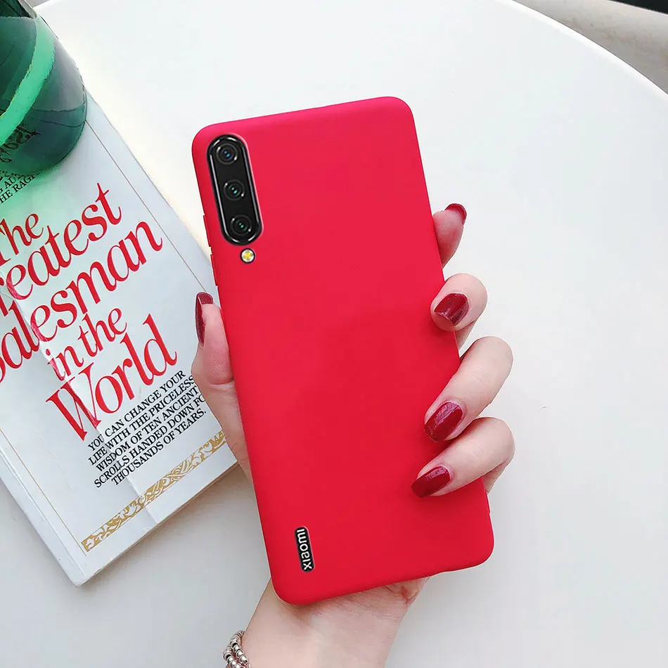 حافظة لهاتف شاومي Mi 9 Lite 8 9 se 9t 10 10t Pro 11 Mi a1 a2 a3 mia1 mia2 mia3 lite note 3 غطاء خلفي من السيليكون والبولي يوريثان