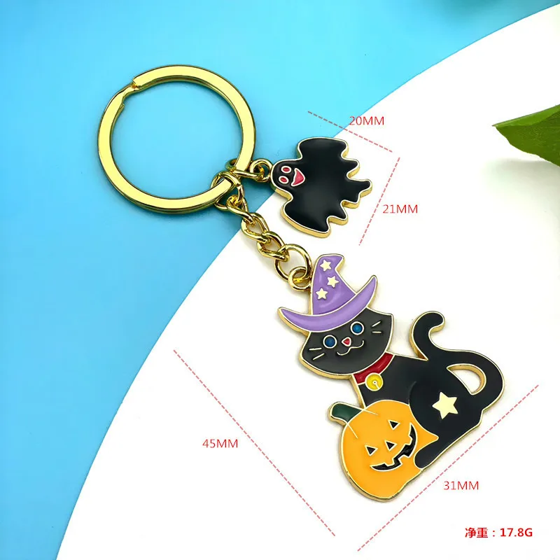 Funny Horro Pumpkin Ghost Skull Keychain Bottle opener Pendants Keyholder Alloy Key Chain Unisex Halloween Jewelry llaveros