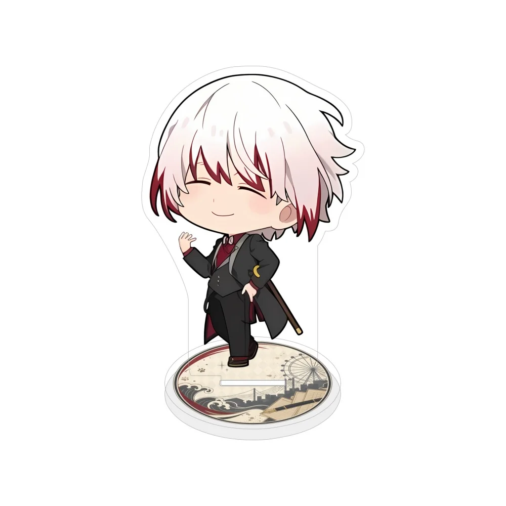 Bungo Stray Dogs 10cm Acrylic keychain Stand,Q‑Ver.Dazai Atsushi Chuuya Akutagawa Anime Character Table Decor Gift