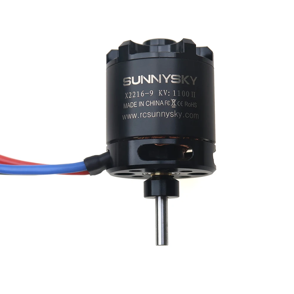 SUNNYSKY X2216 Series Brushless Motor (Flat Shaft /Rear Output Shaft ) 880KV/1100KV/1250KV/1400KV/2400KV for RC Fixed-Wing Drone