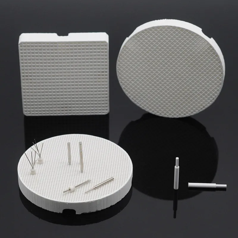 Square/Round Honeycomb Firing Trays Metal Pins/Zirconia Pins For Dental Lab Supplies