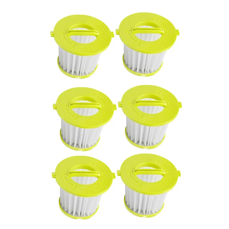 6Pcs Replacement Filter for Ryobi PCL700 PCL704 CL705 Handheld Vacuum Cleaner Replacement Filters Vacuum Cleaner