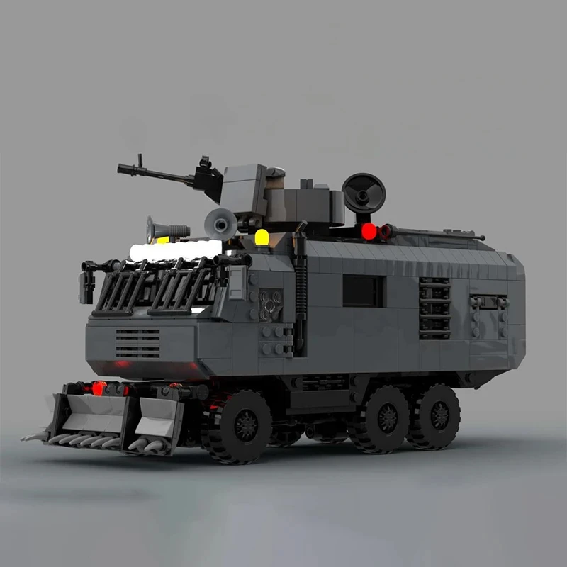 

1373 pieces MOC city vehicle doomsday armored RV model DIY educational assembly building block toys children's birthday gift